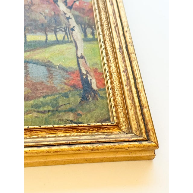 Original Impressionist Landscape Oil Painting For Sale - Image 9 of 10