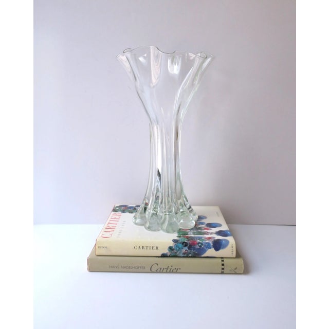 Organic Modern Art Glass Vase For Sale - Image 4 of 10