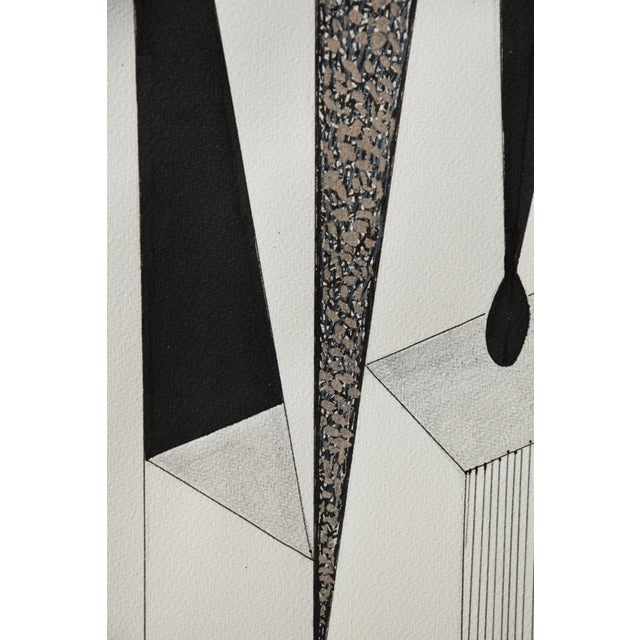 Paper Ernst Geitlinger, Couple at the Table, 1965, Mixed Media on Paper For Sale - Image 7 of 12
