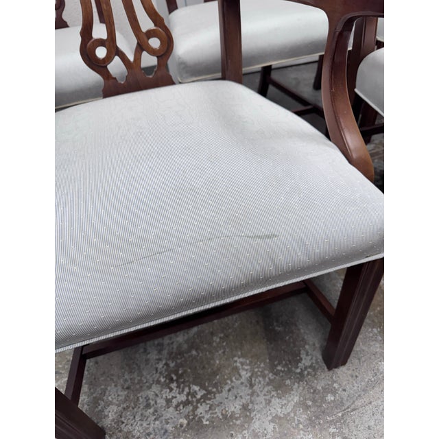 Vintage Duncan Phyfe Dining Chairs, Set of Six For Sale - Image 9 of 12