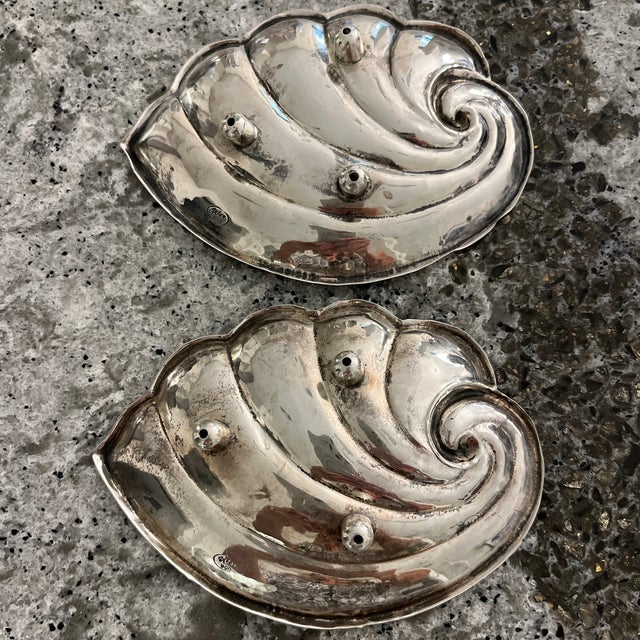 Traditional Sterling Silver Sea Shells For Sale - Image 3 of 6