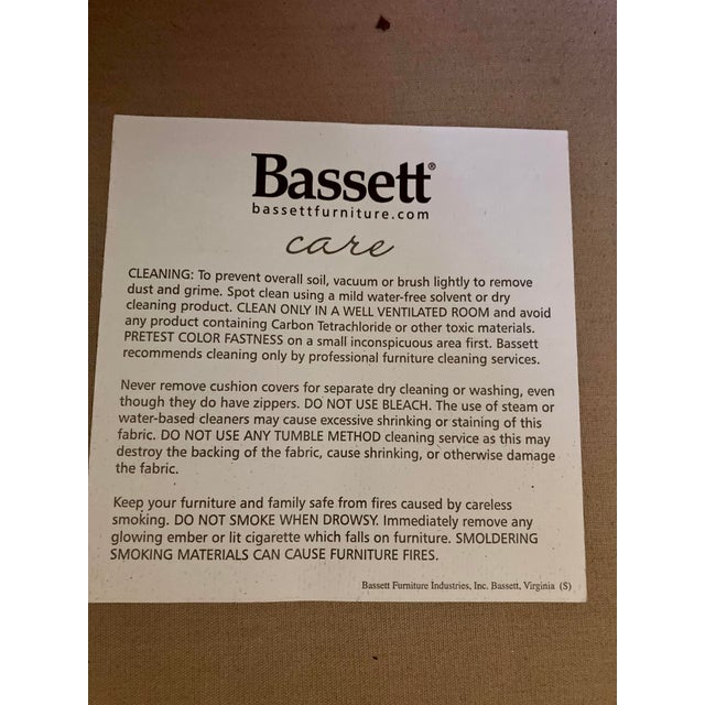 Pair of Vintage Bassett Soft Pink Velvet Club Chairs For Sale - Image 9 of 15