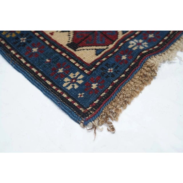 19th Century Antique Shrivan Rug 4'4'' x 8'5'' For Sale - Image 5 of 10