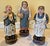 French VTG Large French Street Vendor Statues, Wood & Plaster, 16-18" High, Unique! For Sale - Image 3 of 8