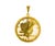 18K Yellow Gold Vermeil on 925 Solid Sterling Silver Pendant Only 45 mm in diameter Genuine Vintage Coin (Carved) Great Value