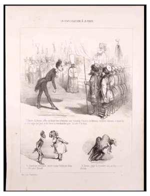 Paul Gavarni, The Salutation, Lithograph, 1850s