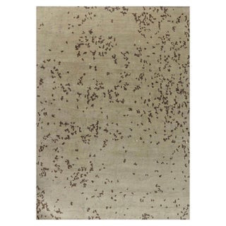 Contemporary Abstract Handmade Silk and Wool Rug by Doris Leslie Blau For Sale