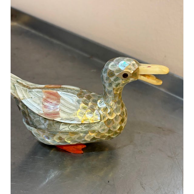 Wood Asian Abalone & Wood Duck Box For Sale - Image 7 of 7