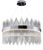 Collection Spiga Chandelier in Metal and Glass by Jago For Sale