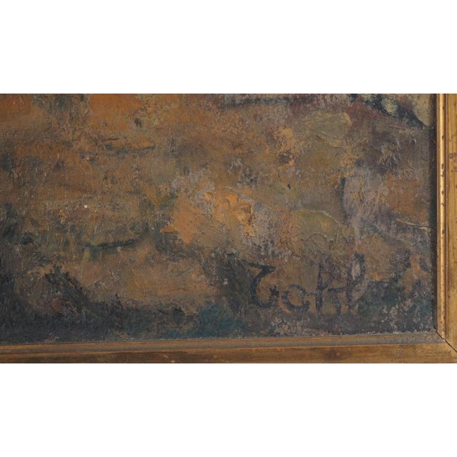 Louis Toffoli, Fortified Village in Spain, Oil on Canvas For Sale - Image 8 of 10