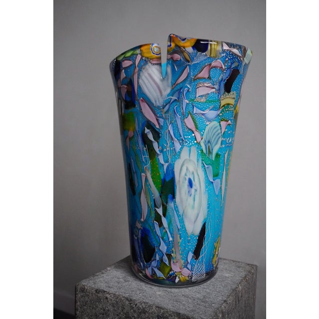 Vintage Murano Glass Vase by Seguso, 1950s For Sale - Image 10 of 11