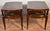 1930s Weiman Regency Mahogany & Leather Top Pair of Side Tables / End Tables For Sale - Image 12 of 14
