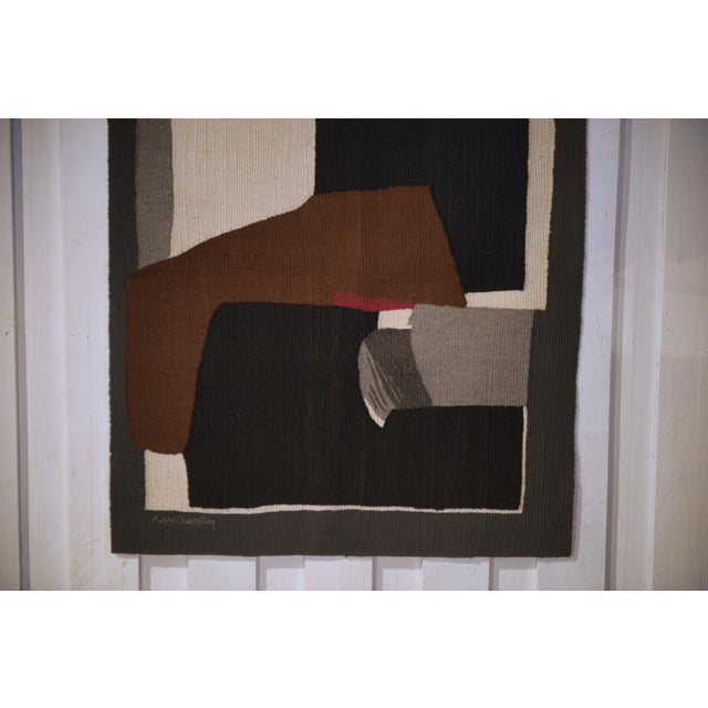 Textile Tapestry by Pierre Chevalley for Suzy Langlois, 1970s For Sale - Image 7 of 12