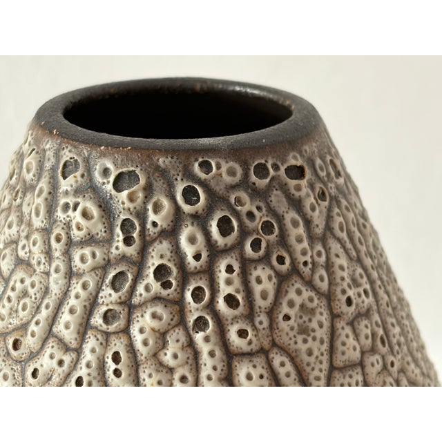 Hand-Thrown Ceramic Vase with Shrink Glaze by Albert Kiessling, 1950s For Sale - Image 10 of 18