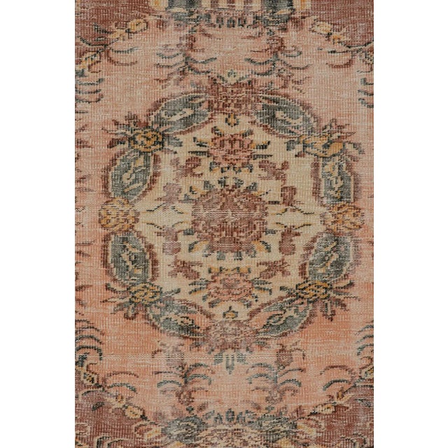 1960s 1960s Rug & Kilim’s French Savonnerie Inspired Vintage Zeki Muren Rug For Sale - Image 5 of 7