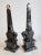 Early 20th Century Pair of Antique Grand Tour Portero Marble Obelisks With Bernini Style Bronze Elephants For Sale - Image 5 of 15