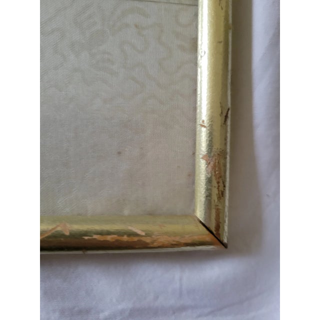 SIgned Vintage Framed Chinese Silk Watercolor Painting of Ducks For Sale - Image 9 of 9