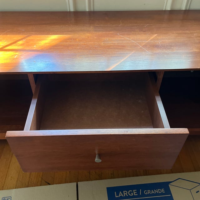 Contemporary Media Console Attributed to Ethan Allen For Sale - Image 9 of 12