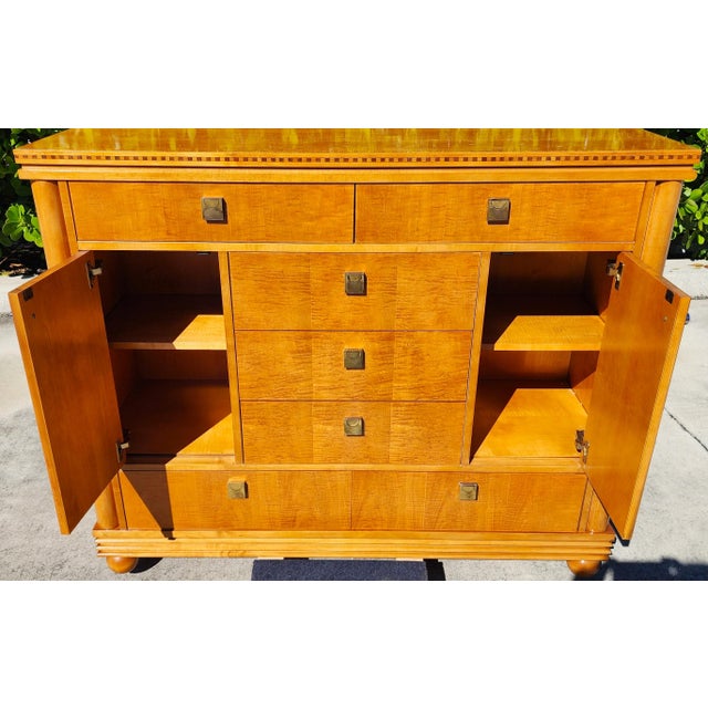 1980s 1980s Hickory White Biedermeier Dresser From Genesis Collection For Sale - Image 5 of 18