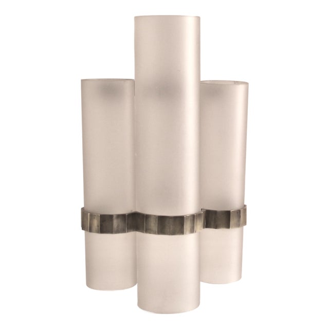 Large French Art Deco Corner Wall Light, 1930s For Sale