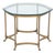 La Barge Style Glass Top and Brass Table For Sale