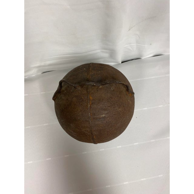 Brutalist Antique Iron Bouy For Sale - Image 3 of 6
