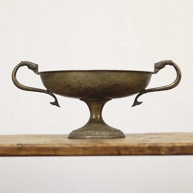 Rustic 19th Century Italian Silver-Plated and Weathered Serving Dish / Bowl For Sale - Image 3 of 9