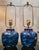 A pair of exceptional table lamps designed by Nils Thorssen for Royal Copenhagen, Made in Denmark, circa. 1960's. Vase...