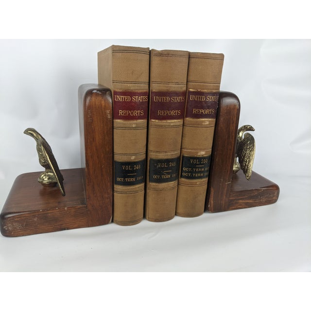 1918 United States Reports Supreme Court Law Books, Tan, Burgundy & Black, Set of 3 For Sale - Image 12 of 12