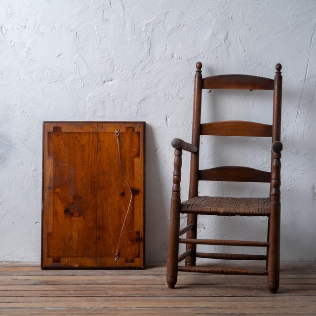 Wood American Folk Art Silk Woven Birdseye Maple Chess & Checkers Board, c.1880 For Sale - Image 7 of 7