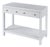 Nora 40 in. W Rectangular Wood 2 Drawer Console Table with Lower Open Shelf, White For Sale