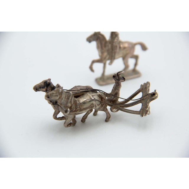 Silver Miniatures of Silver Cavalry Soldiers, Set of 13 For Sale - Image 8 of 9
