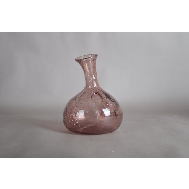 Amethyst Bullicante Glass Vase, Murano, 1990s For Sale - Image 9 of 13