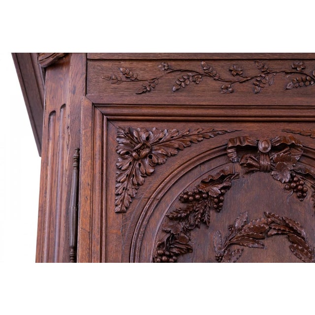 Large Antique Mid-19th Century Wardrobe, France For Sale - Image 10 of 18