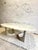 Vintage Danish Modern Marmorino Coffee Table with Sculptural Base, 1991 For Sale - Image 4 of 15