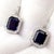 Pasquale Bruni 18k White Gold Iolite Diamond Earrings, Pair For Sale - Image 9 of 12