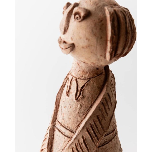 Vintage Terracotta Ceramic Sculpture, 1960s For Sale - Image 4 of 11