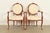Karges Style French Provincial Louis XV Brown Lacquered Armchairs, Pair For Sale - Image 14 of 14