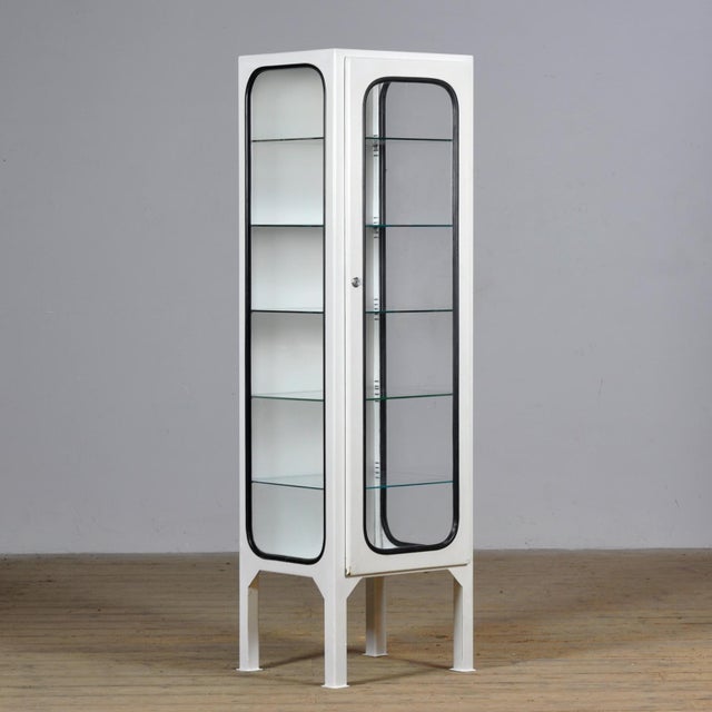 Vintage Medical Cabinet in Glass, 1970s For Sale - Image 10 of 10