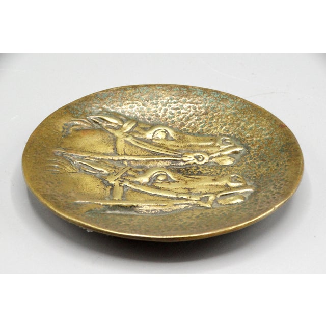 French equestrian horse card, game or jewelry tray, pocket empty by Pierre Le Faguays for Max Le Verrier - Solid gilt...