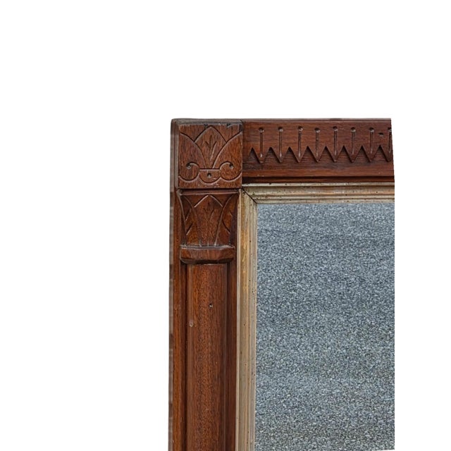 19th Century American Victorian Walnut Mirror. For Sale In Philadelphia - Image 6 of 17