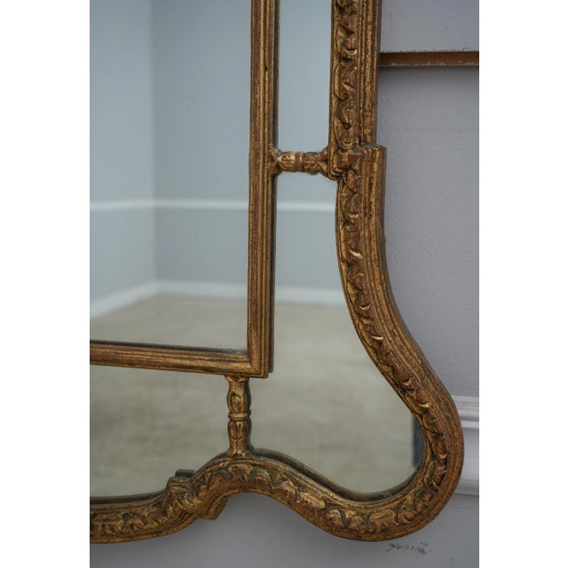 Italian Labarge Vintage Italian Gold Decorator Mirror For Sale - Image 3 of 12
