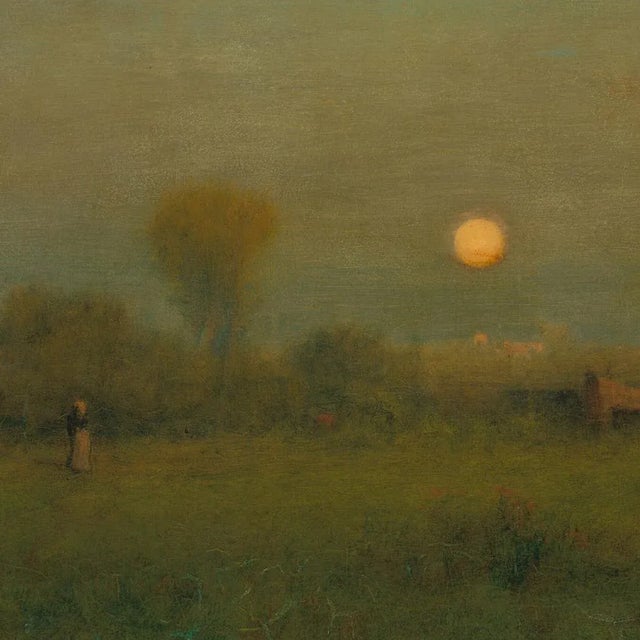 Accurate reproduction of the original oil painting by American painter George Inness (1825-1894), this image is printed on...