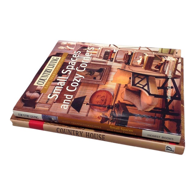 2 Hardcover Books Rustic Homes Chairish