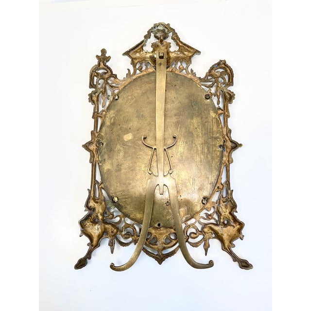 Antique Brass Standing Picture Frame For Sale - Image 9 of 13