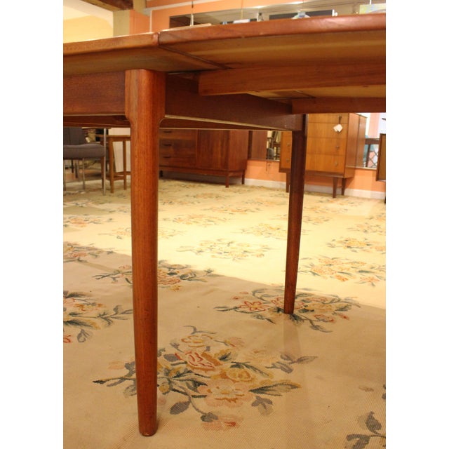 Circa 1960s Mid Century Modern Danish Expanding Dining Table by as Randers For Sale In Raleigh - Image 6 of 6