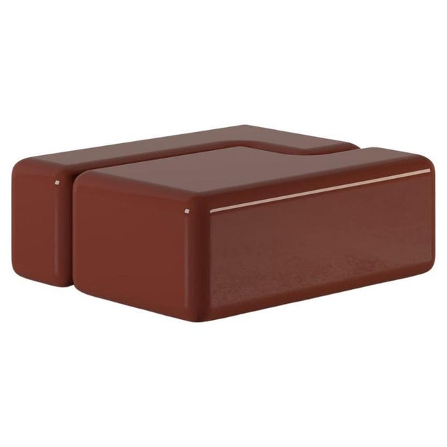 Not Yet Made - Made To Order Verneuil Coffee Table in Red Lacquered Wood by Haymann Editions For Sale - Image 5 of 5