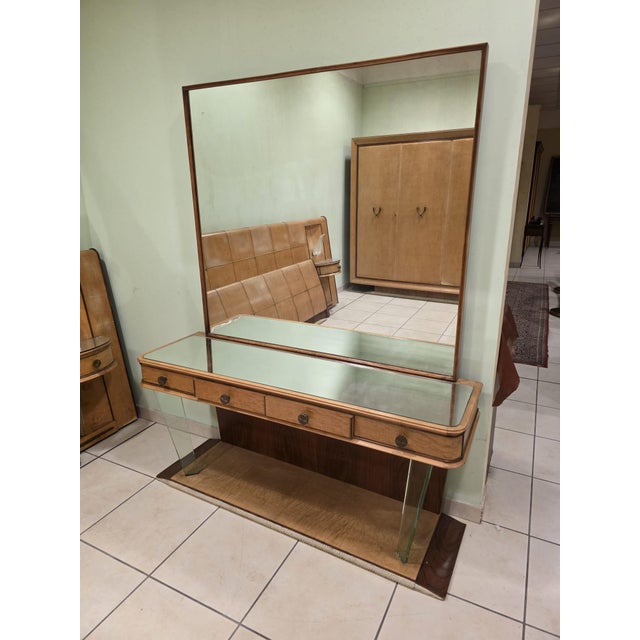 Glass Art Deco Dressing Table by Osvaldo Borsani for Fontana Arte, 1940s For Sale - Image 7 of 8