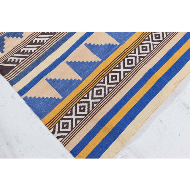 Textile Modern Indian Dhurrie Rug by Doris Leslie Blau For Sale - Image 7 of 8