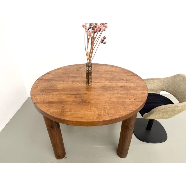 Vintage Table in Oak, 1950s For Sale - Image 9 of 18